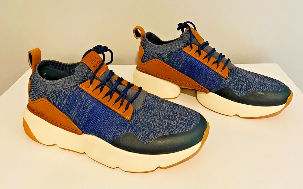 NWOT Cole Haan ZeroGrand Mens US 10M All Day Trainers Casual Blue Brown Sneaker